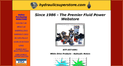 Desktop Screenshot of hydraulicsuperstore.com