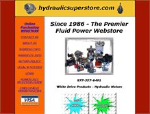 Tablet Screenshot of hydraulicsuperstore.com